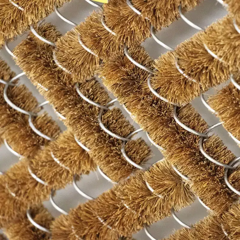 Norman Librett Wire Weave Scraper Door Mat, Basket Weave Floor Doormat, Rectangle in Coconut Fiber, Natural Brown