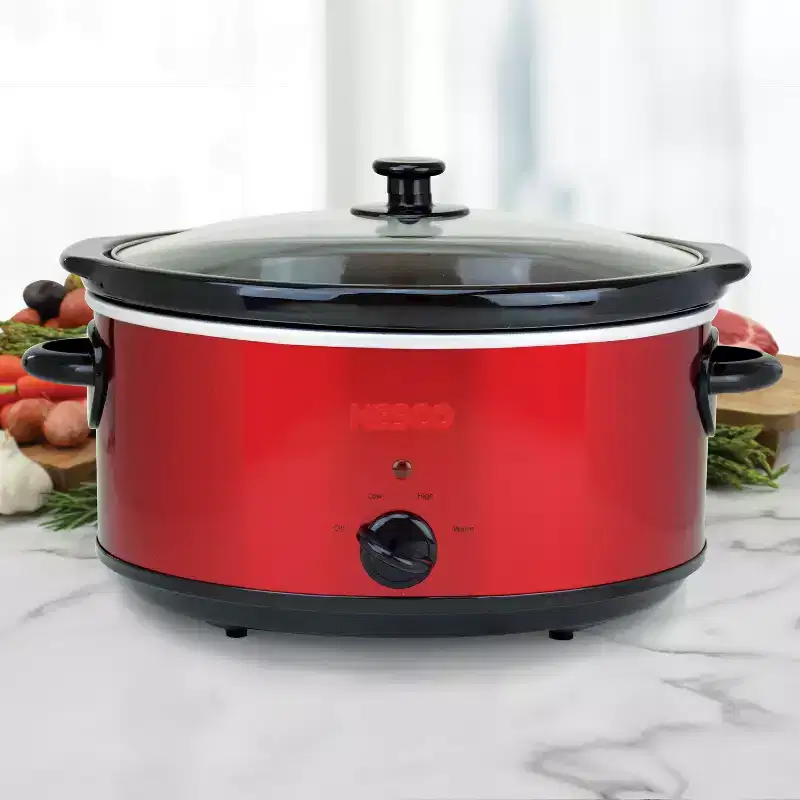 NESCO 6-Qt. 275-Watt Analog Stainless Steel Slow Cooker
