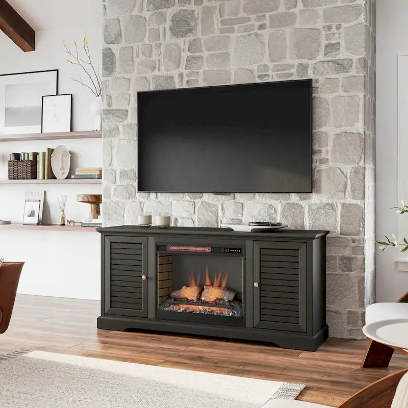 68 inch Electric Fireplace TV Console for TVs up to 80 inches