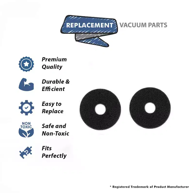 Topvacuumparts Replacement For Oreck Commercial 437.071 437071 Strip Orbiter Pad, 12 Diameter, Black, For ORB550MC Orbiter Floor Machine (2 Pads)