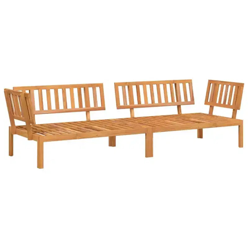 vidaXL Pallet Corner Sofa Charcoal Solid Acacia Wood, 100% Polyester