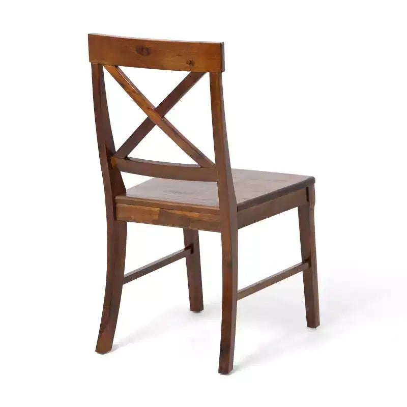 Christopher Knight Home Marseille Farmhouse Acacia Wood 7 Piece Dining Set with Rich Mahogany Chairs