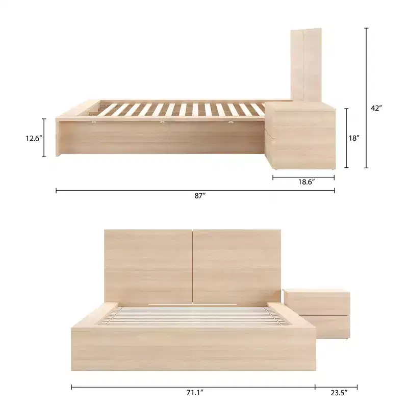 Nexera Queen 3pc James Bedroom Set