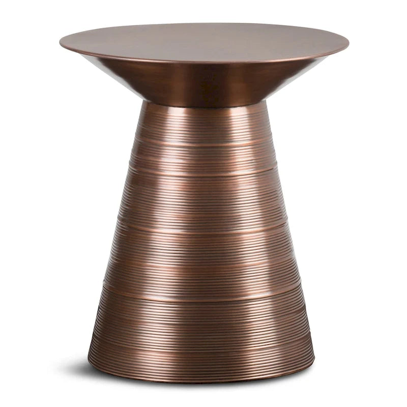 WYNDENHALL Bernhardt Industrial 18 inch Wide Metal Accent Side Table, Fully Assembled