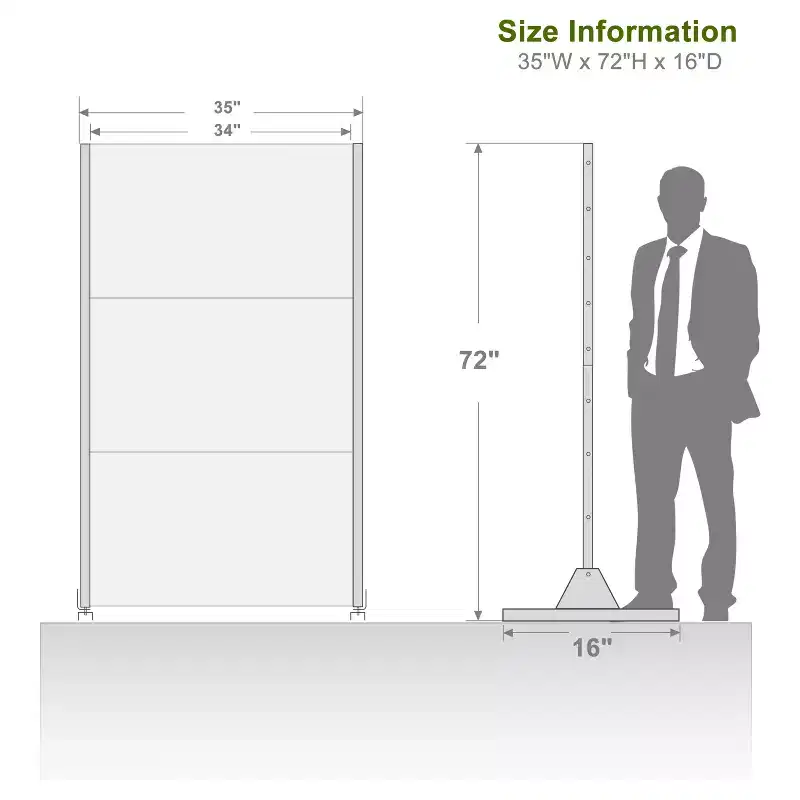 Compact Fishbone Black Galvanized Steel Panel | 183H x 90W x 40D cm