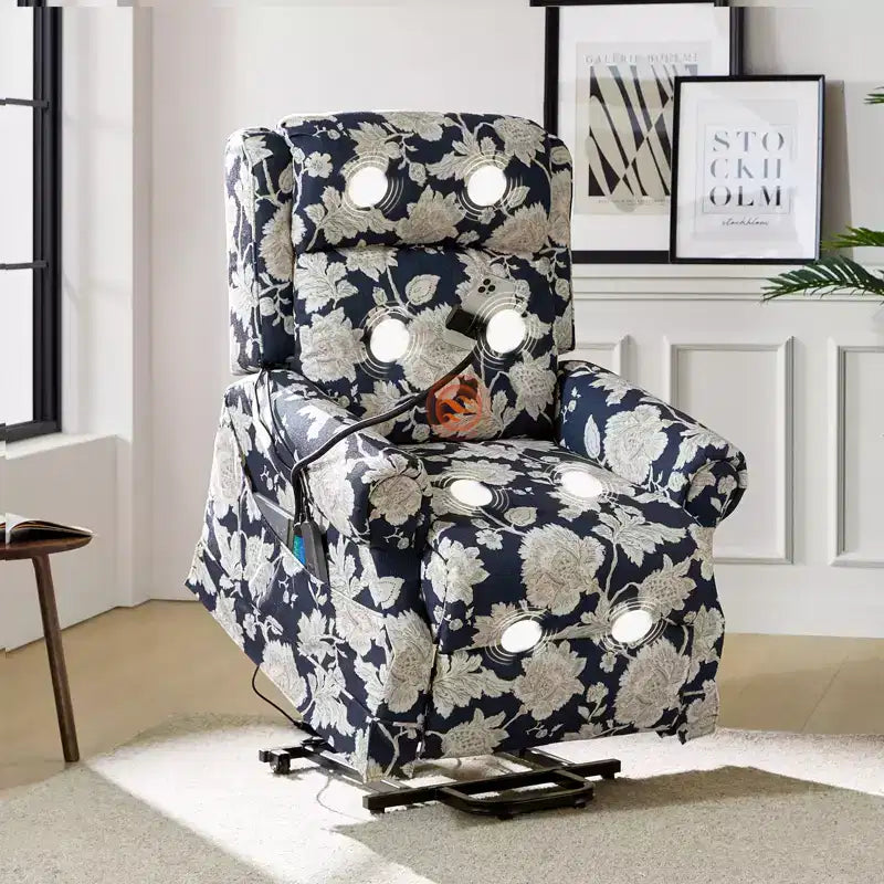 Lori Lift Assist Power Recliner With Massage Heat And Manual Headrest| ART OF LIVING DESIGNS