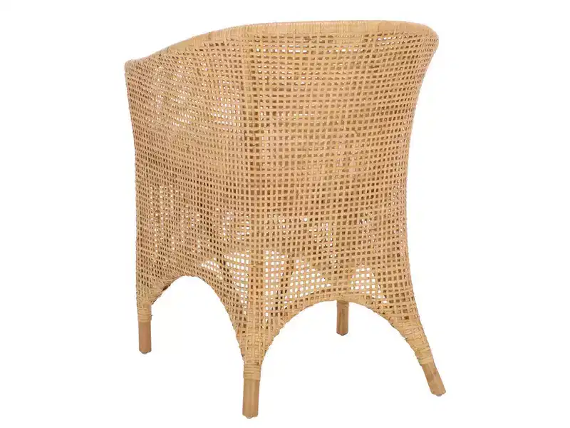 Taina Accent Chair - ACH6534 - Natural/White - Safavieh