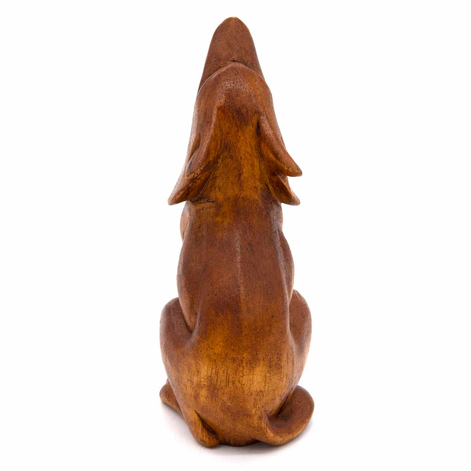Howling Wolf Carving, Medium