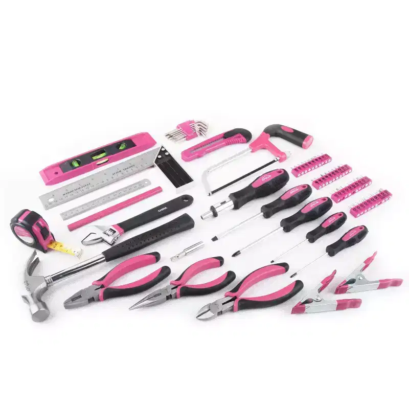 Apollo Tools 71pc DT0204P Household Tool Kit Pink