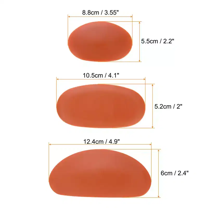 Unique Bargains Reusable Silicone Clay Ceramic Sculpting Tools for Finishing Shaping