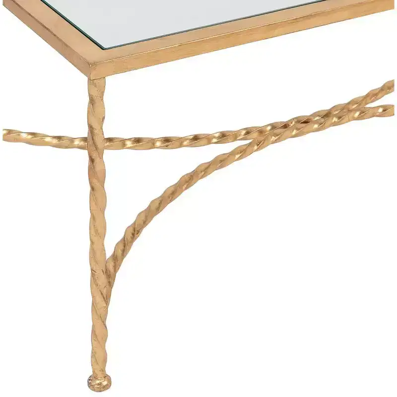 Matilda Coffee Table - Gold/Glass - Safavieh