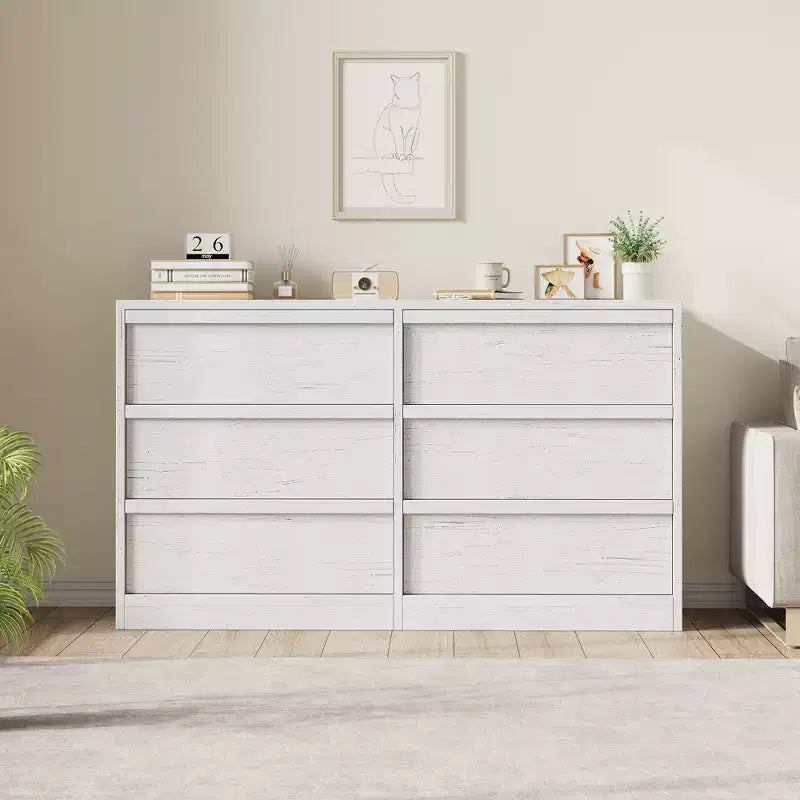 Chest of Drawers - Scandinavian Style Wood Sideboard with Spacious Countertop