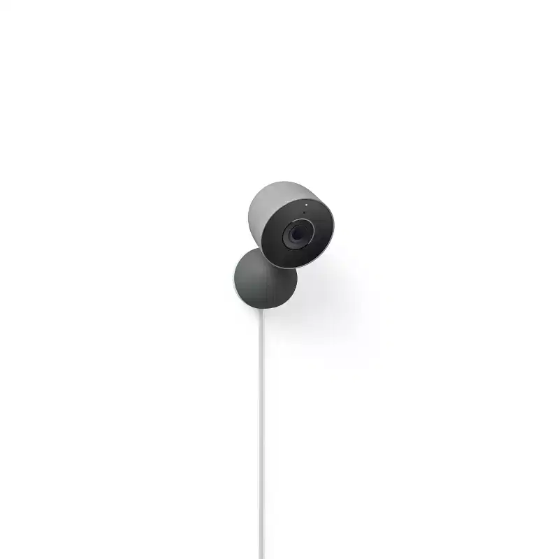 Google Nest Cam Indoor (Wired, 2nd Gen) - Indoor Security Camera with 2K Video - Works with Google Home - With Gemini - Hazel