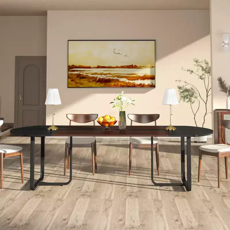 Lantine 70.86 Modern Oval Dining Table