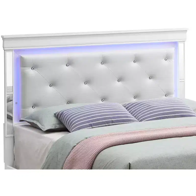 Passion Furniture Verona and Queen Panel Beds