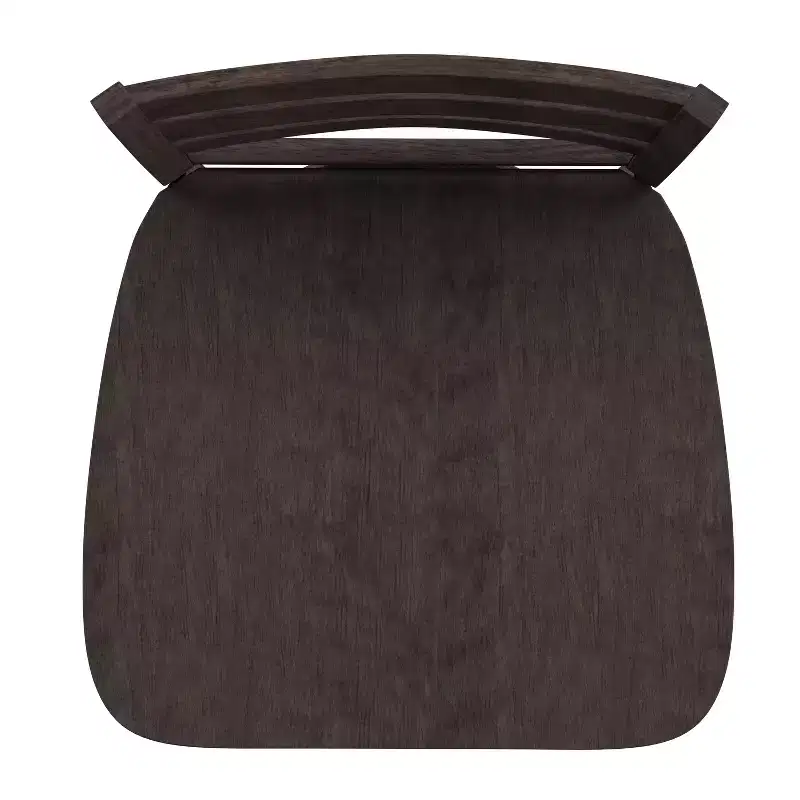 Emma and Oliver Classic Ladderback Counter Height Dining Stool with Wood Seat