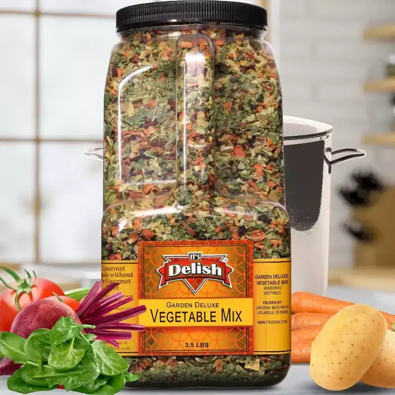 Garden Deluxe Vegetable Soup Mix by Its Delish, 3.5 LB Gallon Size Jug
