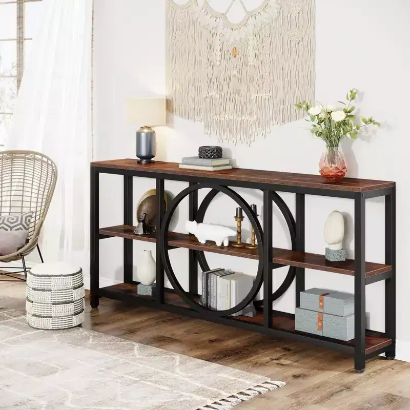 Lantine 70.9 inches 3-Tier Extra Long Console Table