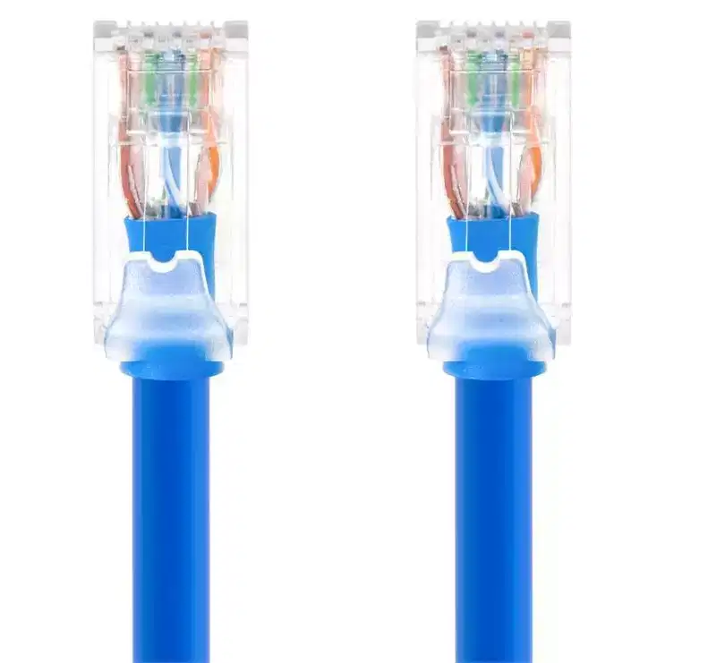 Monoprice Cat6A Component Level Patch Cable - 15ft - Blue, UTP, 24AWG, 500MHz, Pure Bare Copper, Snagless RJ45, Ethernet Cable - Micro SlimRun Series