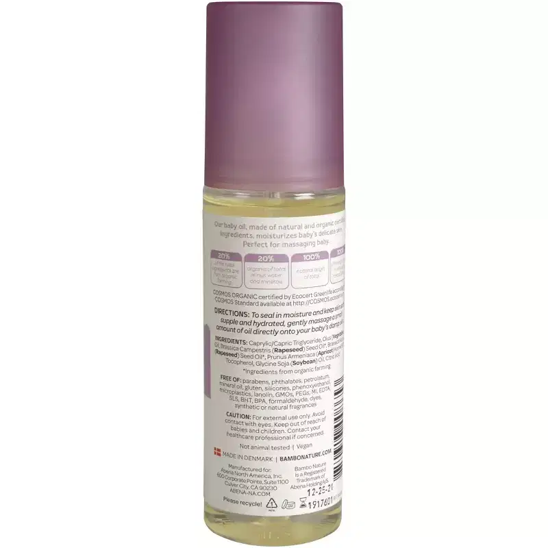Bambo Nature Splish Splash Baby Oil - 4.9 fl oz