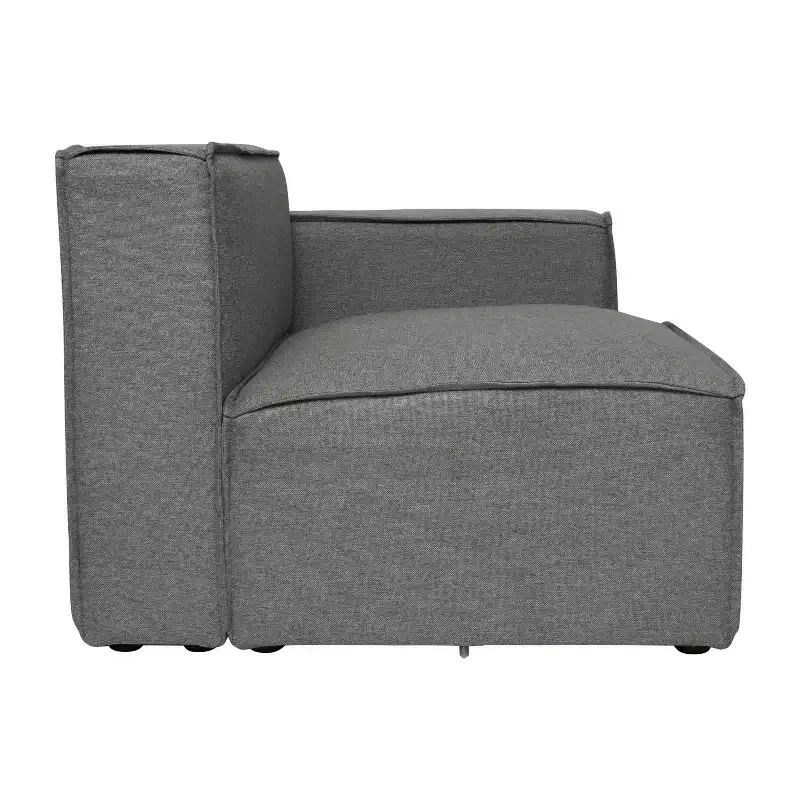 Emma and Oliver Modular Right Side Armchair with Arm Rest
