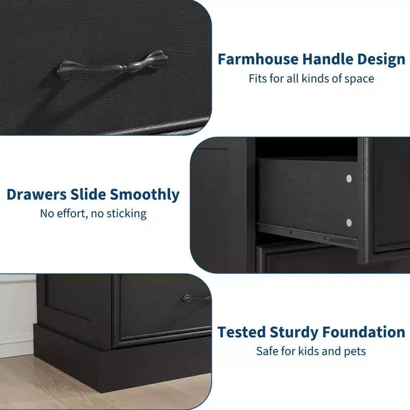 DobleePy Nightstand with Drawer