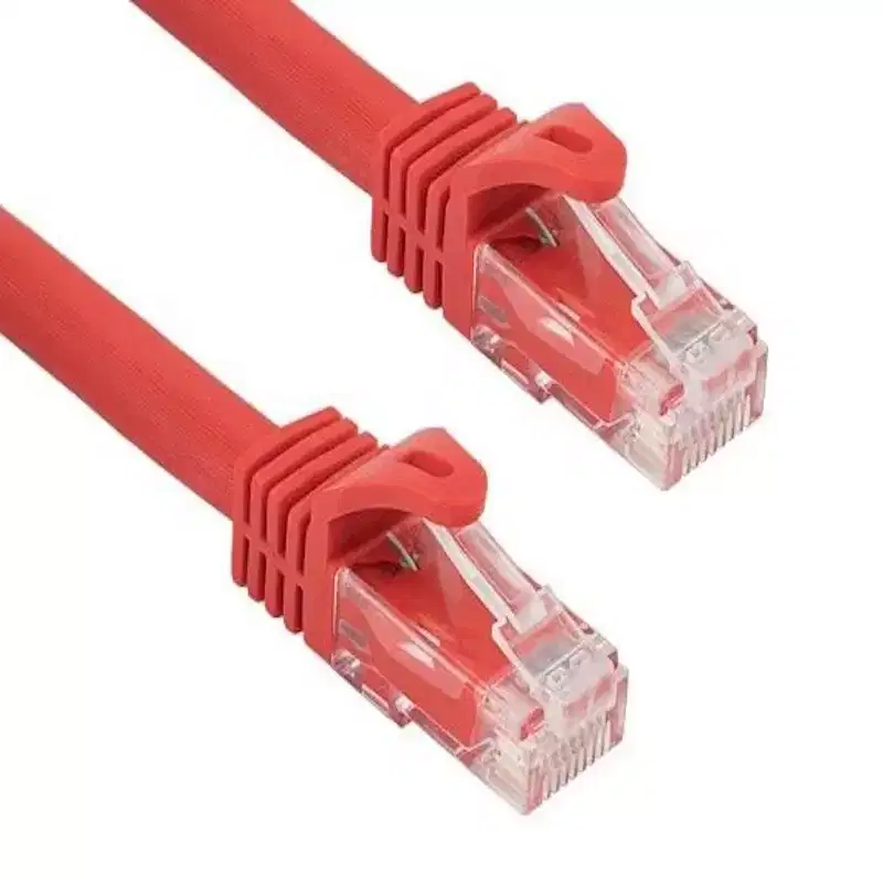 SANOXY Cables and Adapters; 1ft Cat6a 600 MHz UTP Snagless Ethernet Network Patch Cable, Red