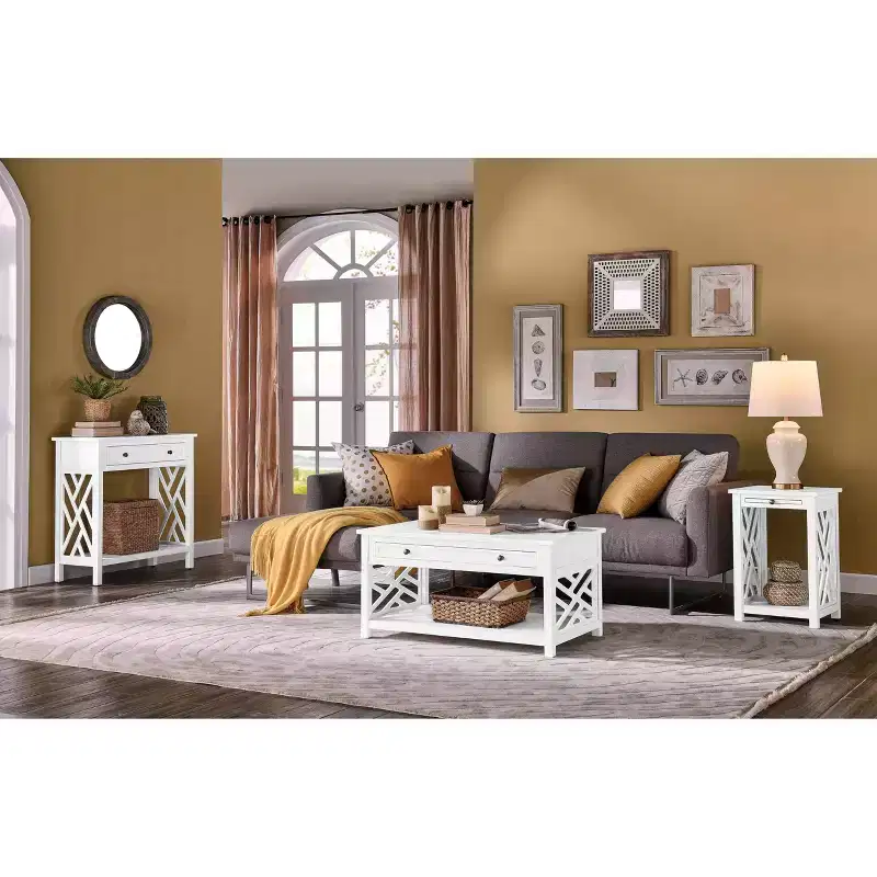 36 Middlebury Wood Coffee Table with Drawer - Alaterre Furniture