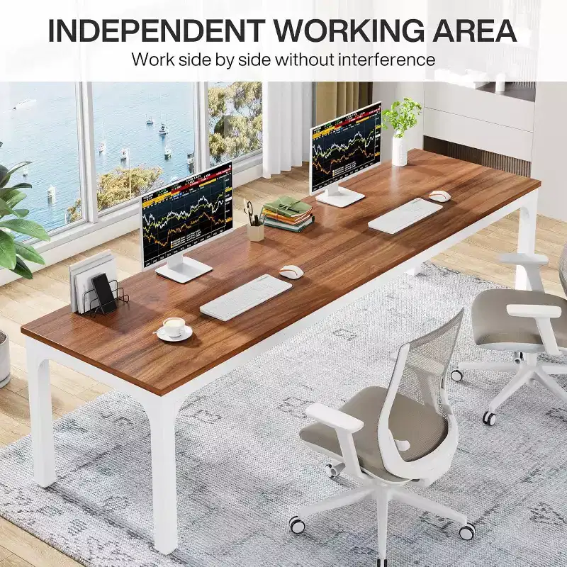 Lantine 78.7 Inches Extra Long Computer Desk