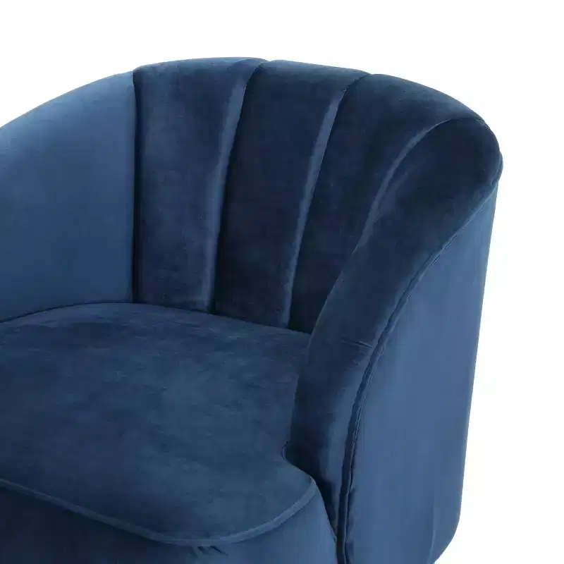 Christopher Knight Home Eryn Mid-Century Modern Rubberwood Altay Velvet Upholstered Accent Chair