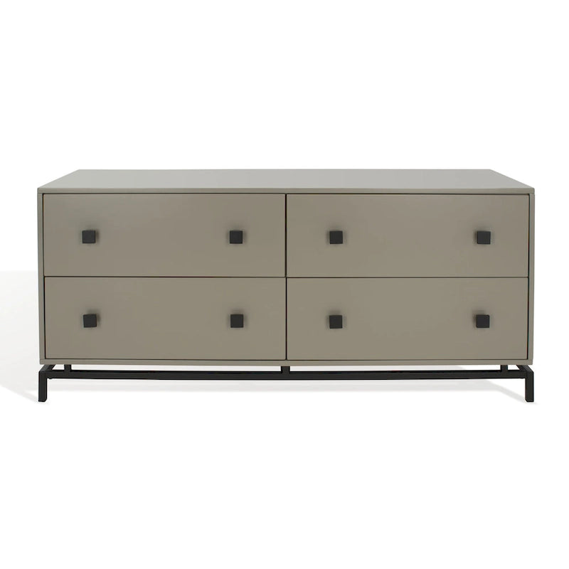 4-Drawer Bedroom Dresser, Couture Style, Solid Wood Frame, Elegant Finish