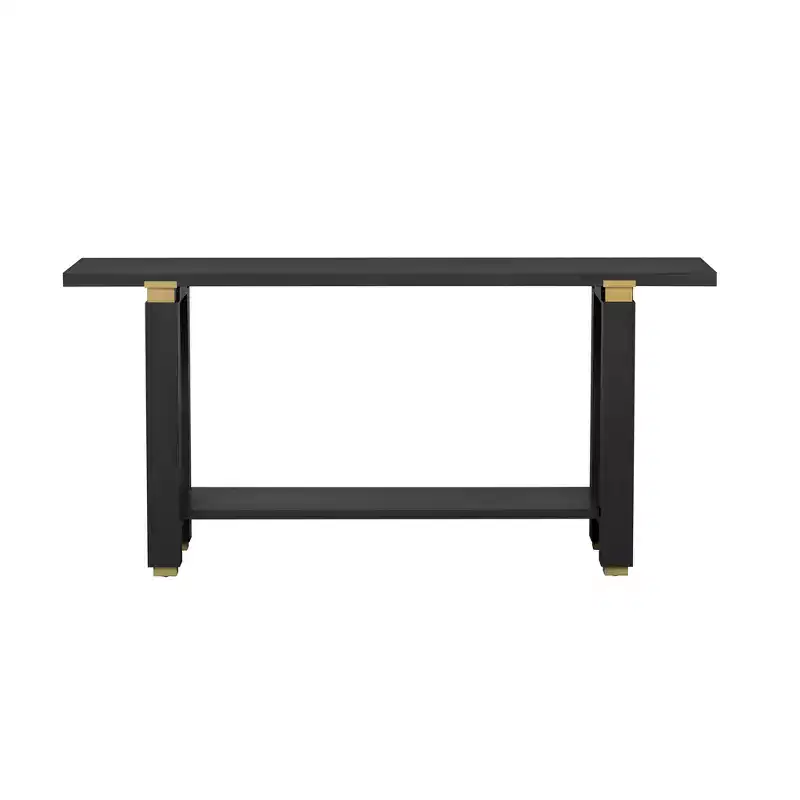 Pine & MDF Console Table with Open Shelf 62.9''L