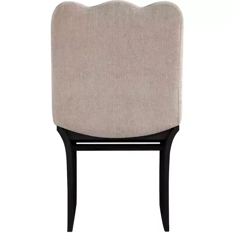 Meridina Furniture,Shaw Beige Chenille Fabric Upholstered Dining Chair