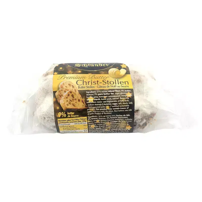 Schlunder Mini BUTTER Christ-Stollen Premium Christmas Stollen 7.05 oz. / 200 g (Pack of 2)