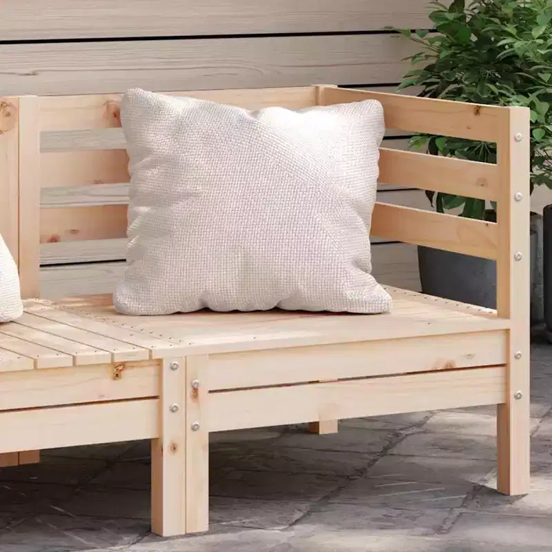 vidaXL Patio Sofa Corner/Outdoor Garden Set - Pine Wood - Modular Design - 25x25x24.6 - Brown