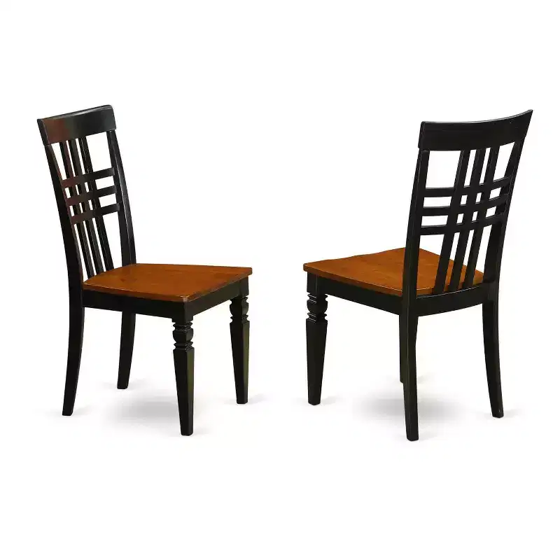 Dinette Set 7 Piece Table with Chairs - Kitchen Dining Room Set - Black Cherry Finish