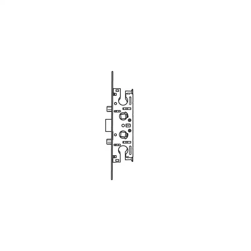 Brixwell 19-504w Pella Storm Door Mortise Lock white Reversible 7-1/4in Hole Centers 8-1/2in Height