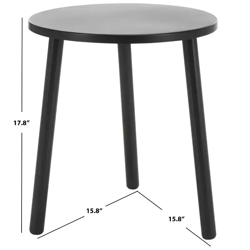 Ivitrio Round Accent Table - ACC4619A - Black - Safavieh