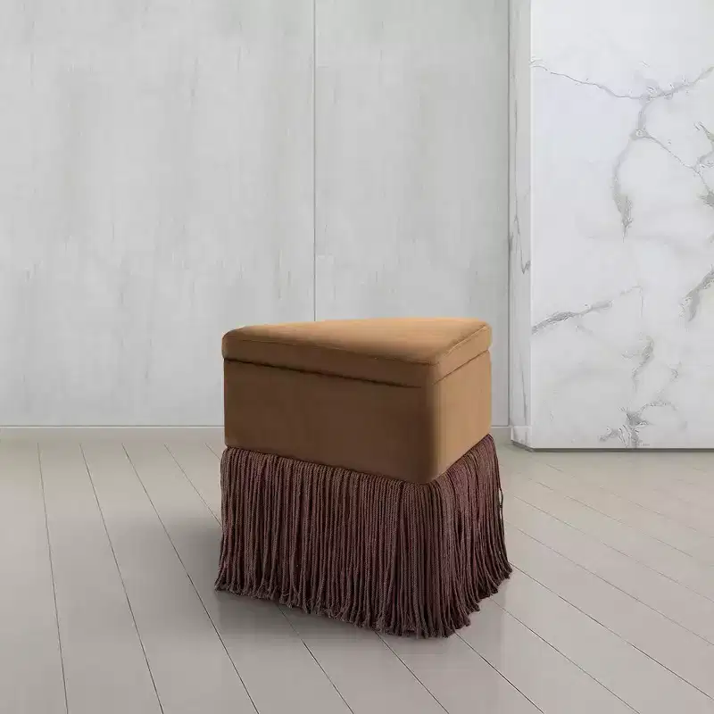 Meridian Furniture Trivoli Velvet Ottoman/Stool