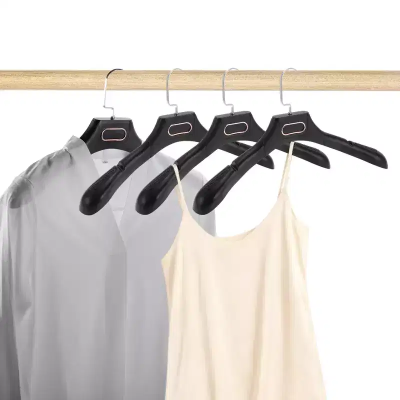 Unique Bargains Lightweight Flat Hook Closet Hanger 4 Pcs