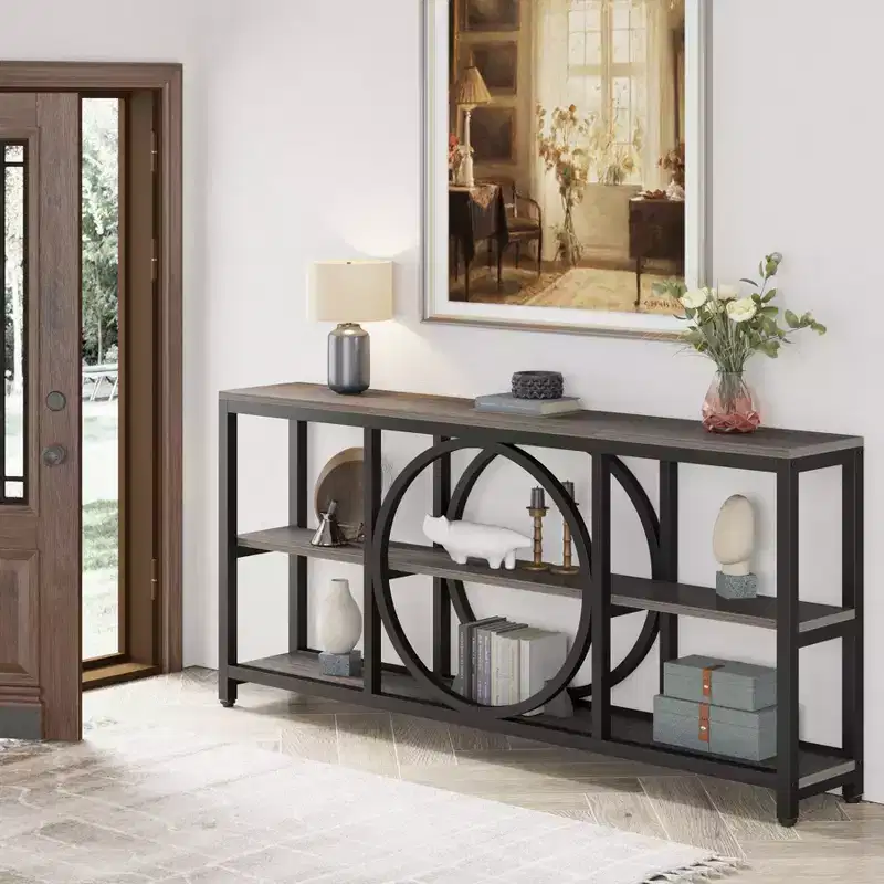 Lantine 70.9 inches 3-Tier Extra Long Console Table