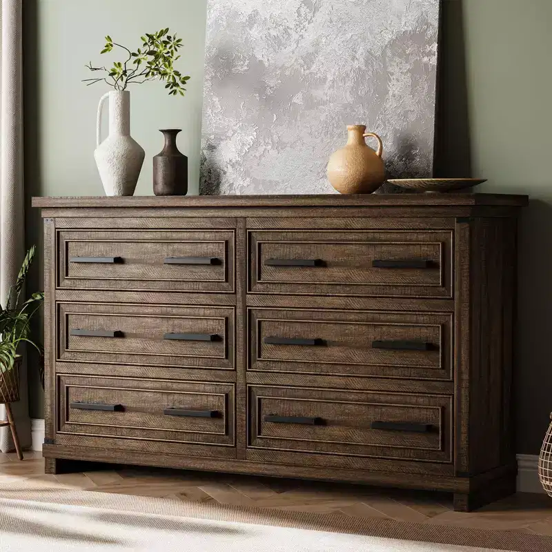 Farmhouse 6/8 Drawer Dresser for Bedroom, 55