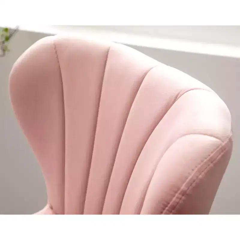 Ellston Upholstered Adjustable Swivel Barstools in Pink, Set of 2