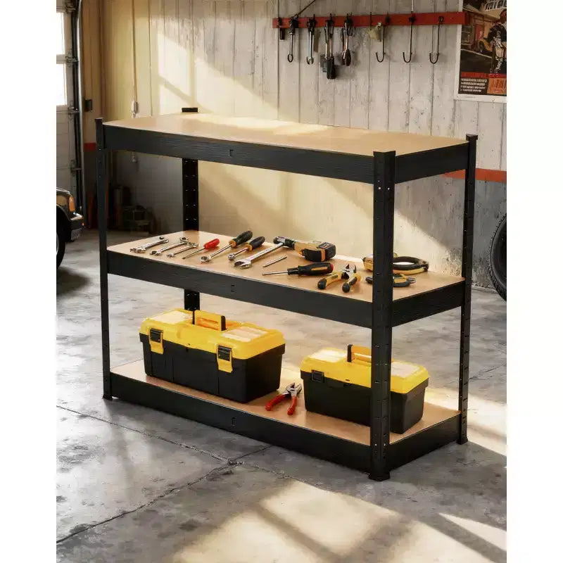 Adjustable Shelving, Metal Storage Shelving, Heavy Duty Garage Shelving Adjustable Garage Shelves, Metal Storage Utility Racks for Warehouse, Pantry