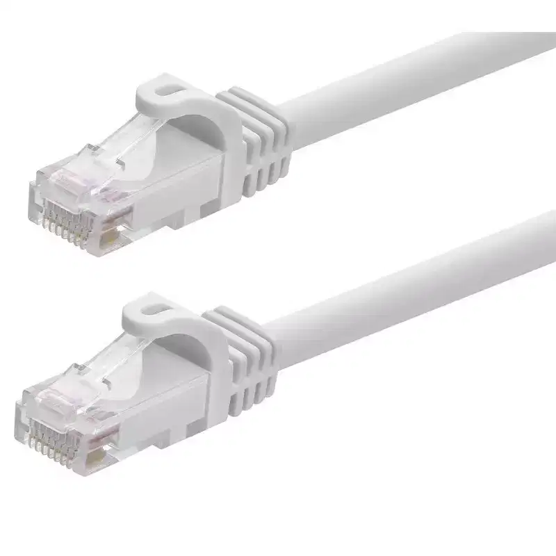 Monoprice Cat6 Ethernet Patch Cable - 3 Feet - White (12 pack) Snagless RJ45, Stranded, 550MHz, UTP, Pure Bare Copper Wire, 24AWG - Flexboot Series