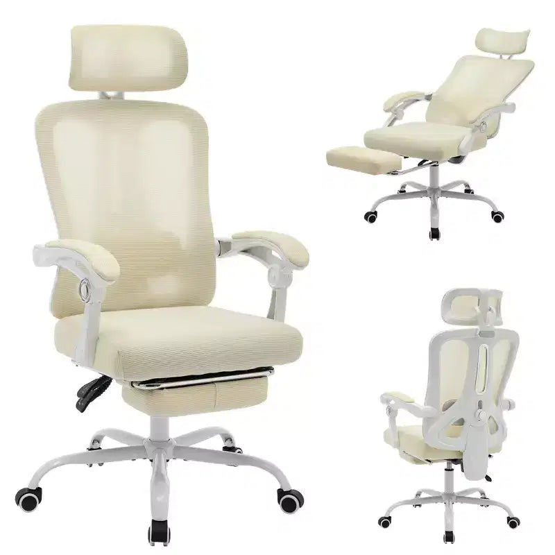 Acekool Ergonomic Office Chair with Wheels, Mesh High Back Desk Chair, Adjustable Height Swivel Computer Chair for Work or Gaming