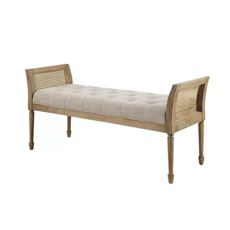 Isla Accent Bench Natural - Martha Stewart