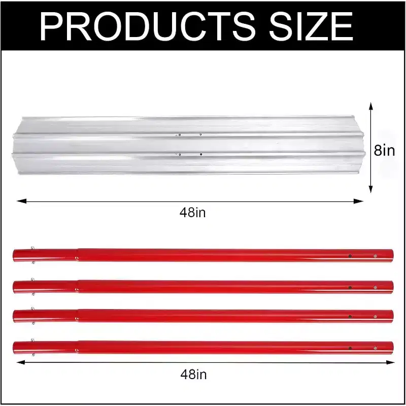 Bull Float Magnesium Concrete Float,Aluminum Alloy Concrete Float Tool, with 4 Handles and Bull Float Bracket, Finishing Bull Float Bull Concrete Kit