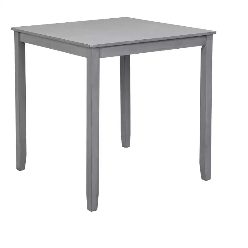 MAYEERTY Wooden Square Counter Height Dining Table, Gray Kitchen Table for Small Space Only The Table