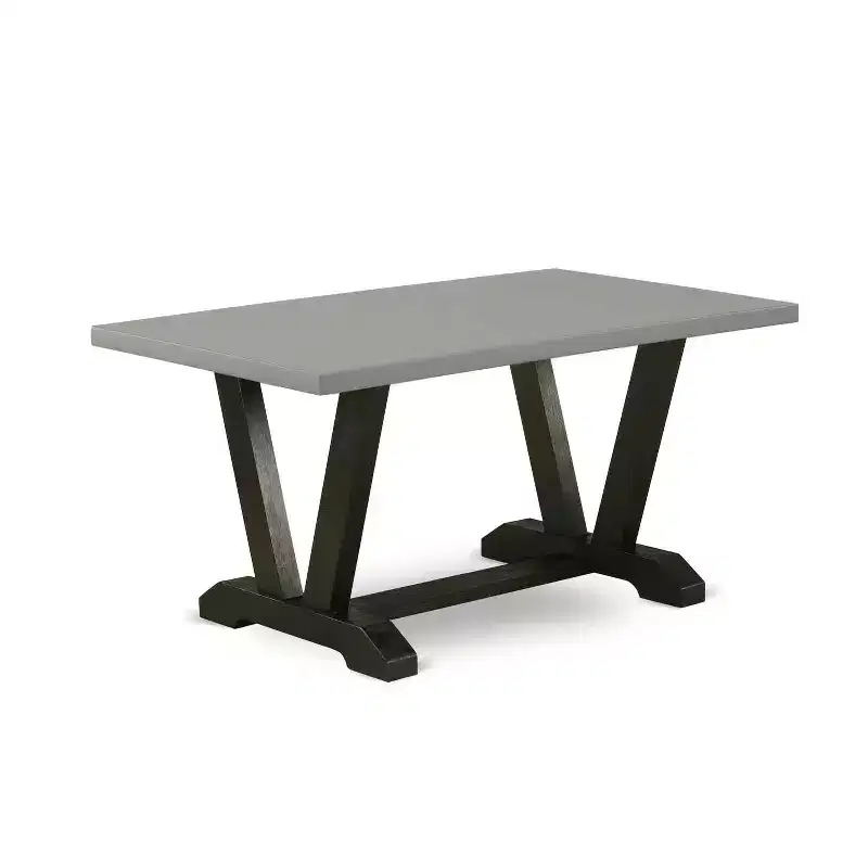 HomeStock 6-Piece Rectangle Natural Oak Finish Solid Wood Top dining Table with 1-Bench and 4-Chairs